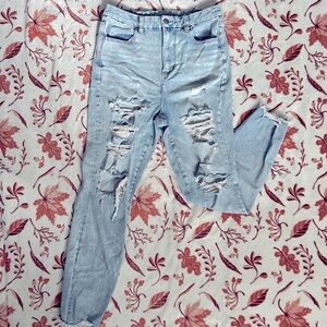 American Eagle Ripped Curvy Highest Rise Jeggings